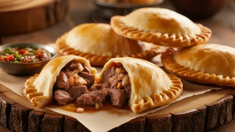 empanada de carne cortada a cuchillo