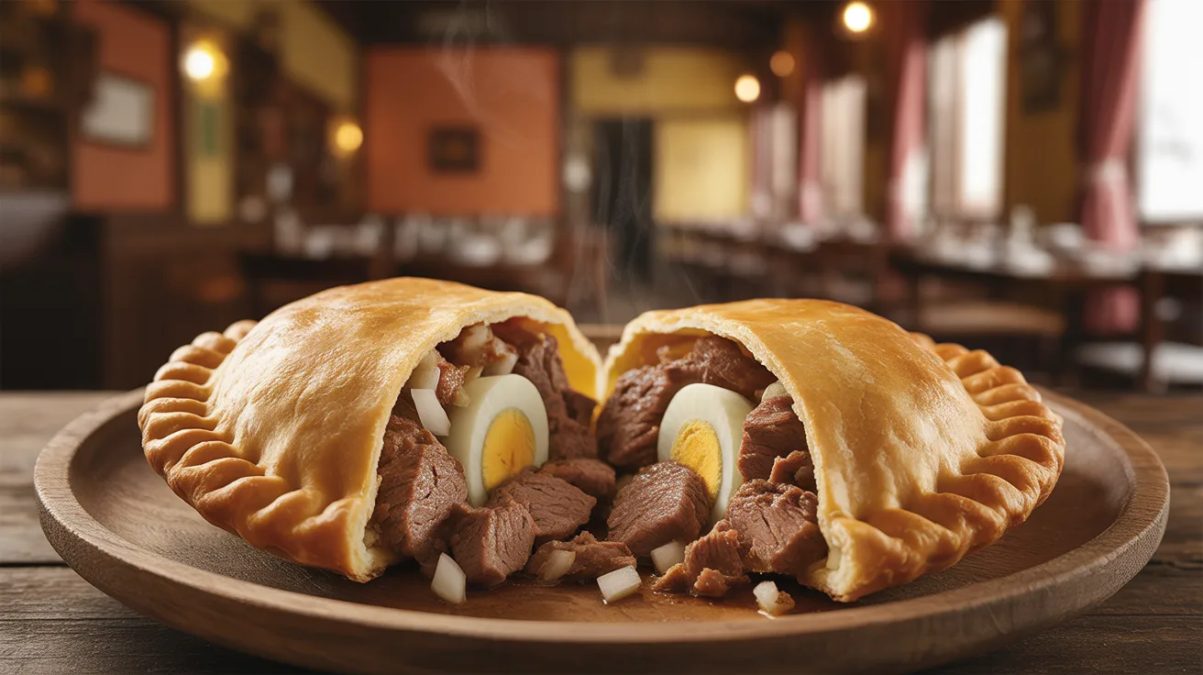 empanada de carne cortada a cuchillo