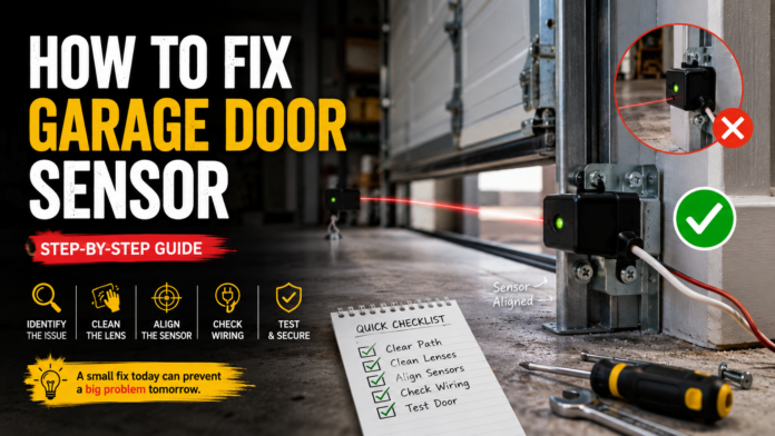 how to fix garage door sensor how to fix garage door sensor