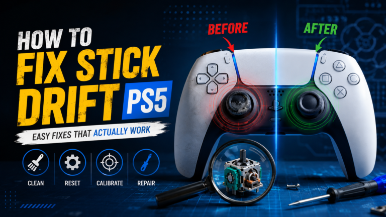 how to fix stick drift ps5​