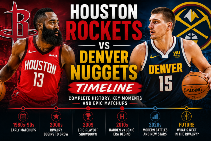 Houston Rockets vs Denver Nuggets Timeline