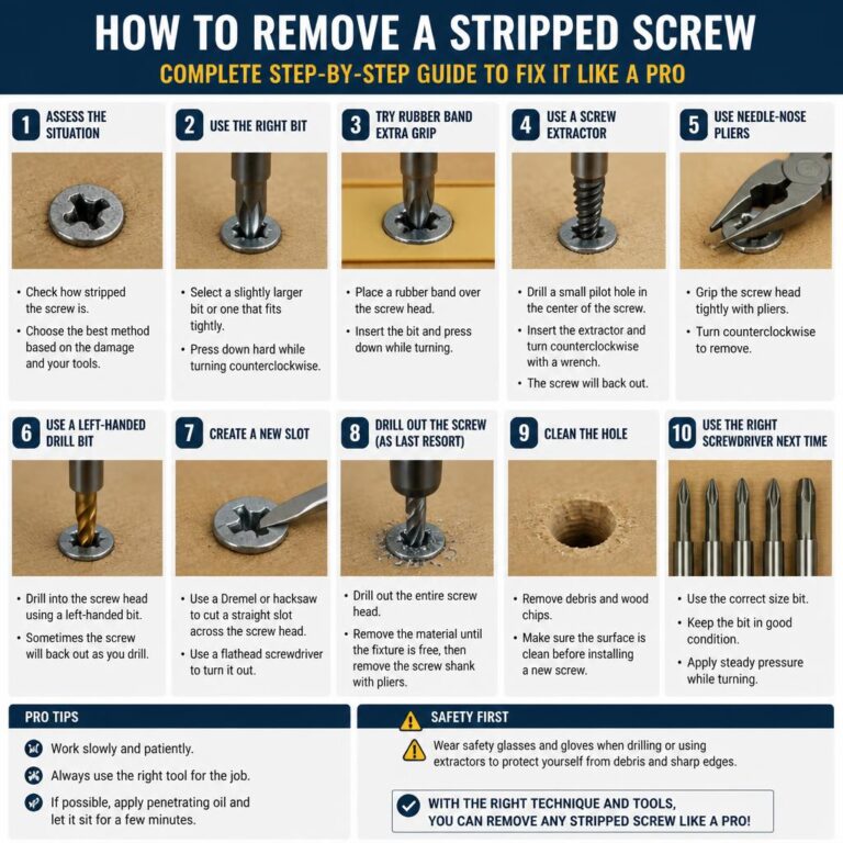 how to remove a stripped screw